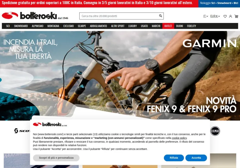 Schermata della pagina offerta di Botteroski