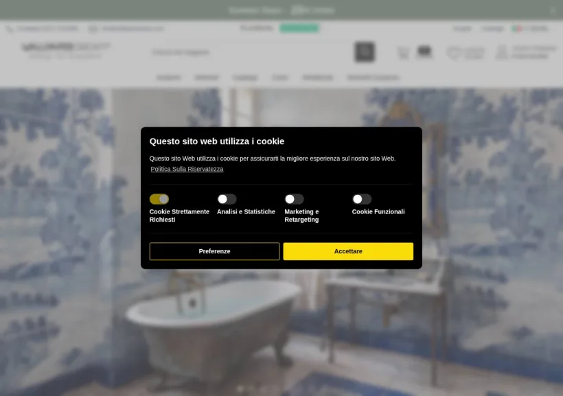 Schermata della pagina offerta di WallpaperDream