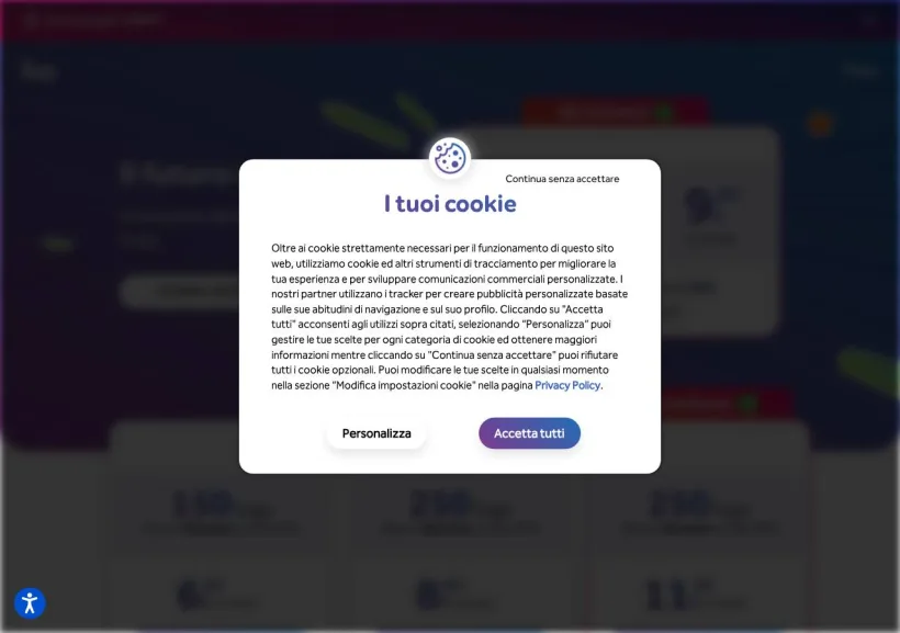 Schermata della pagina offerta di Ho.Mobile
