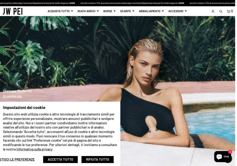 Schermata della pagina offerta di JW PEI