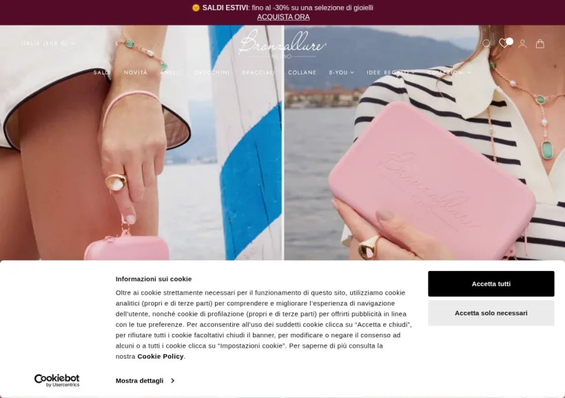 Schermata della pagina offerta di Bronzallure 