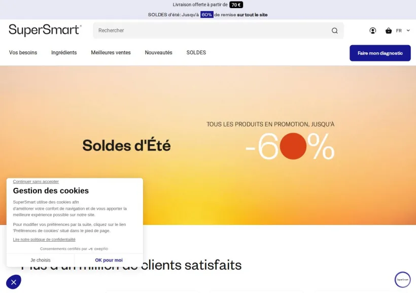 Schermata della pagina offerta di SuperSmart