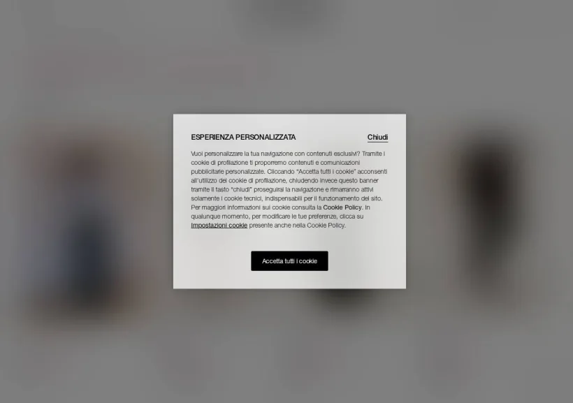 Schermata della pagina offerta di Calzedonia