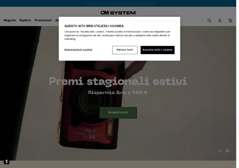 Schermata della pagina offerta di OMDS