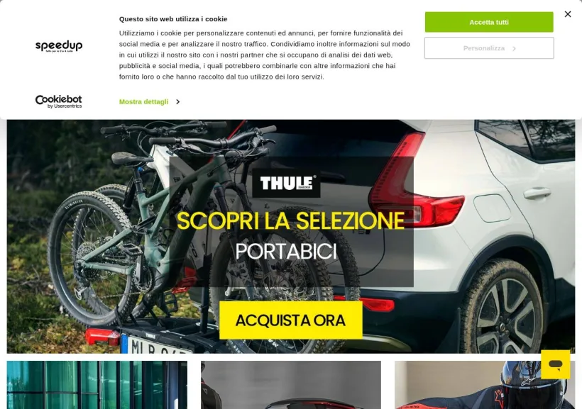 Schermata della pagina offerta di Speedup