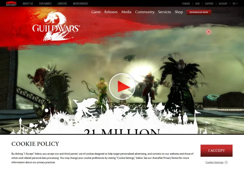 Schermata della pagina offerta di Guild Wars 2 Buy