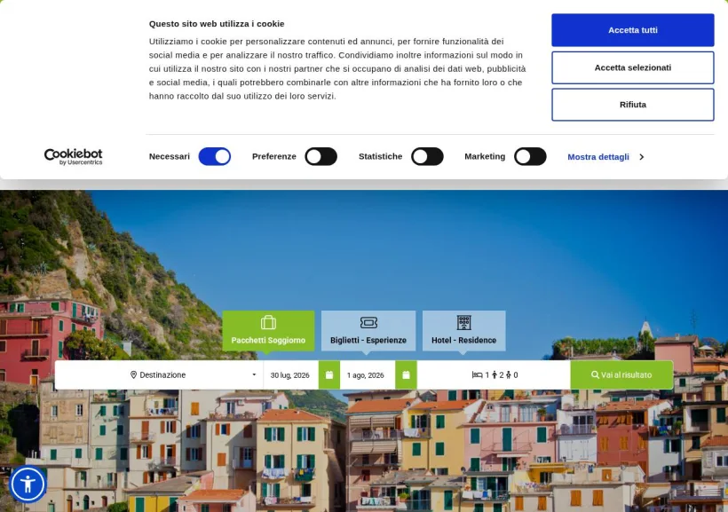 Schermata della pagina offerta di C-Way
