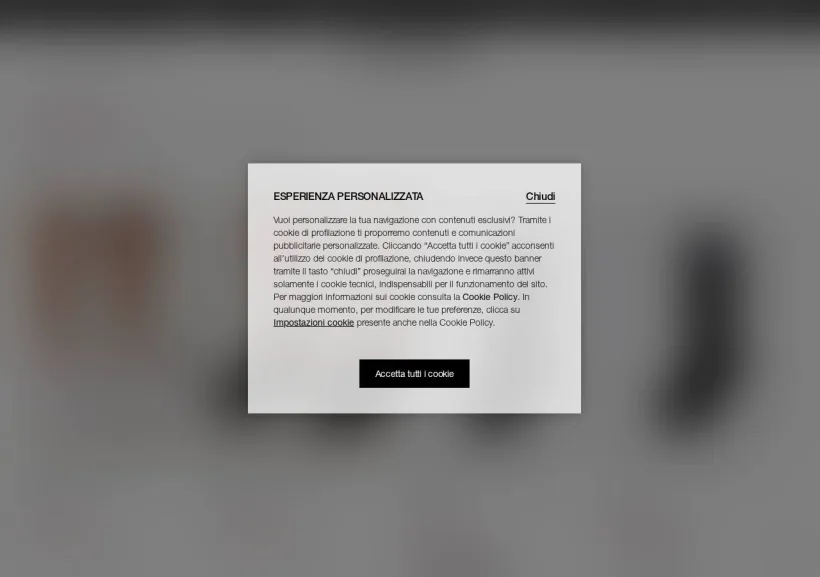 Schermata della pagina offerta di Calzedonia