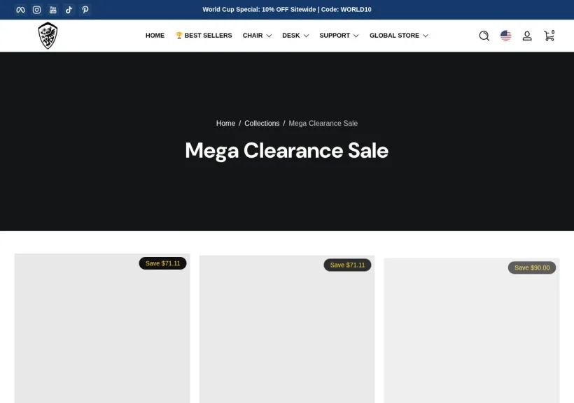 Schermata della pagina offerta di Dowinx