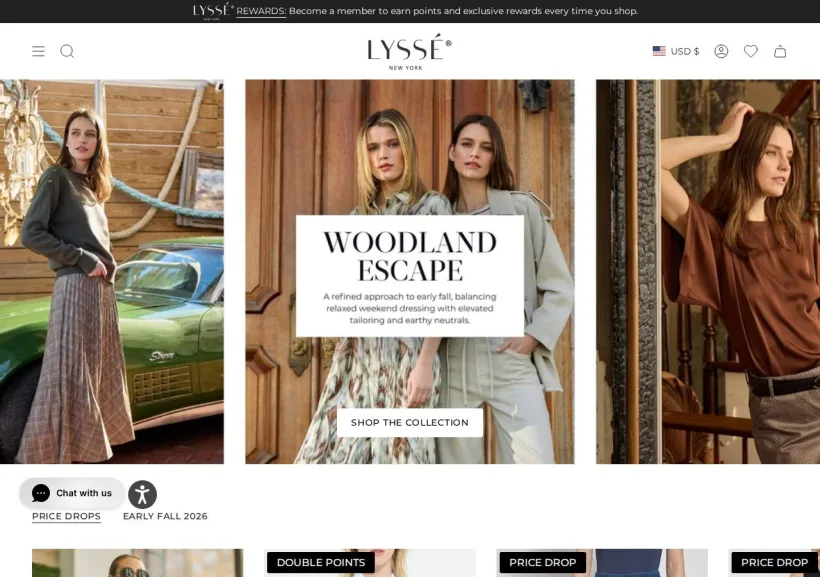 Schermata della pagina offerta di Lyssé