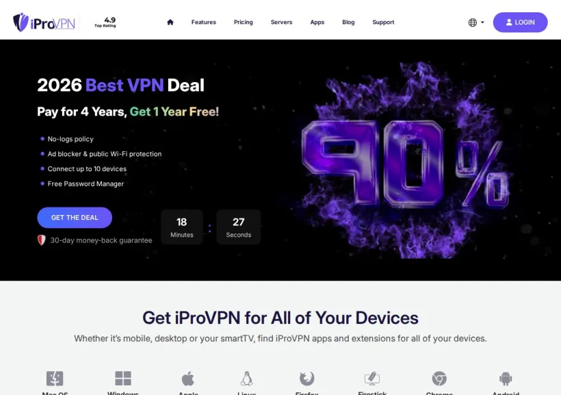 Schermata della pagina offerta di The Inner Technology LLC