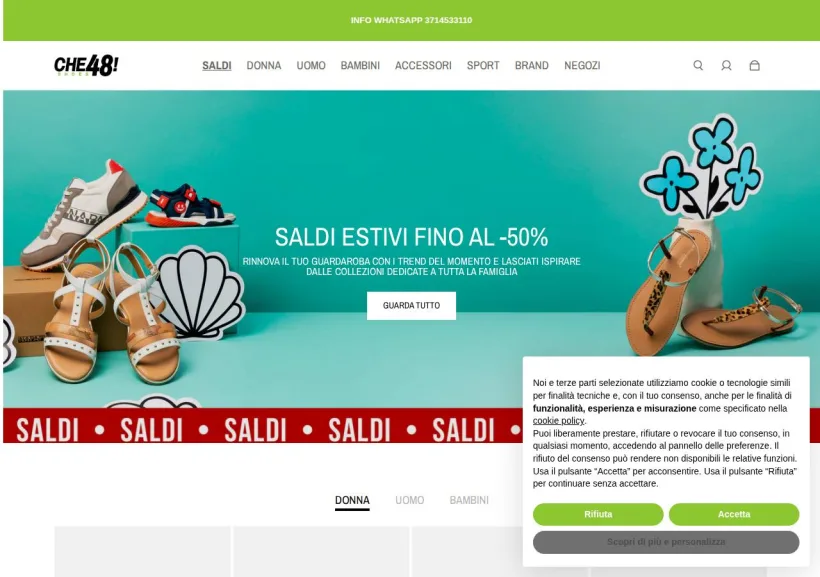 Schermata della pagina offerta di Che48!