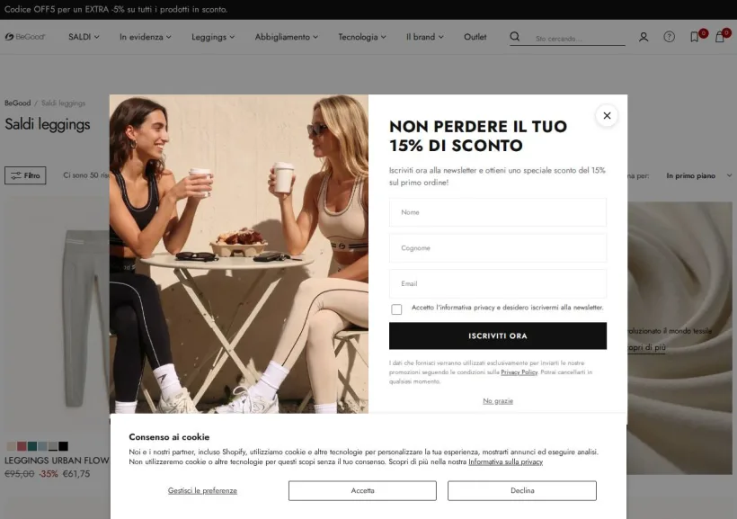 Schermata della pagina offerta di BeGood