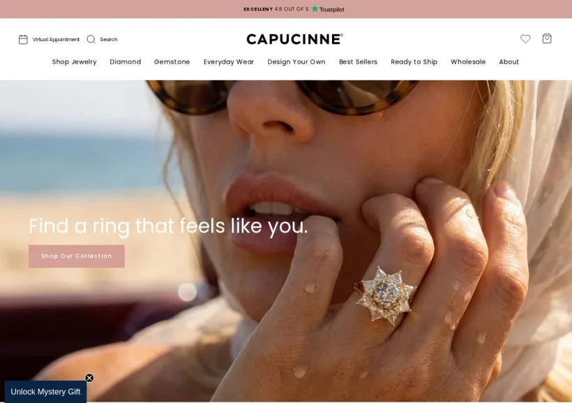 Schermata della pagina offerta di Capucinne.com
