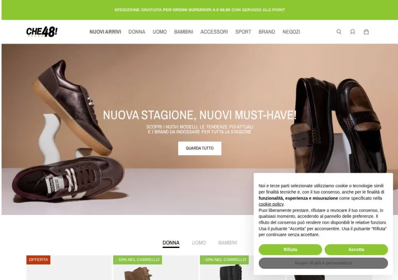 Schermata della pagina offerta di Che48!