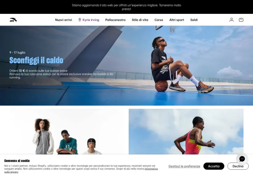 Schermata della pagina offerta di ANTA