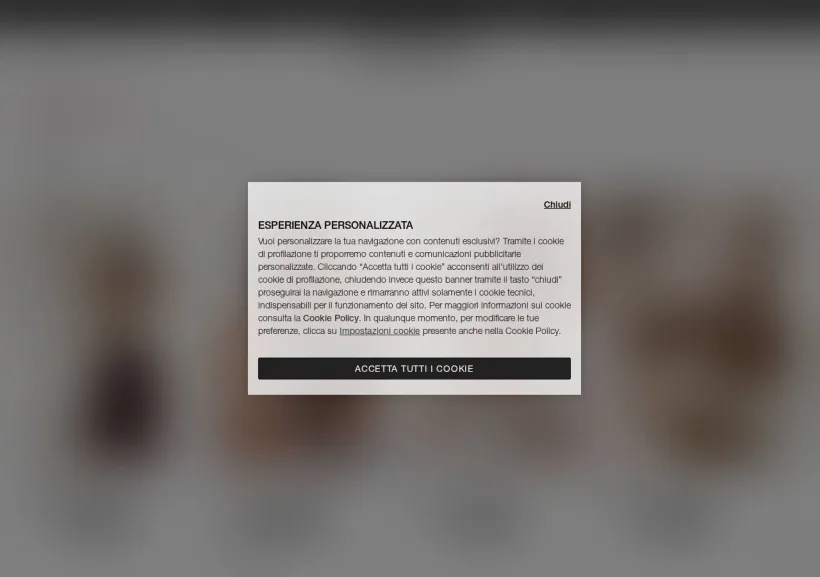 Schermata della pagina offerta di Calzedonia