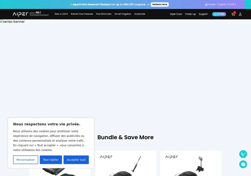 Schermata della pagina offerta di Aiper