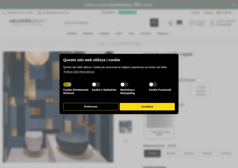Schermata della pagina offerta di WallpaperDream