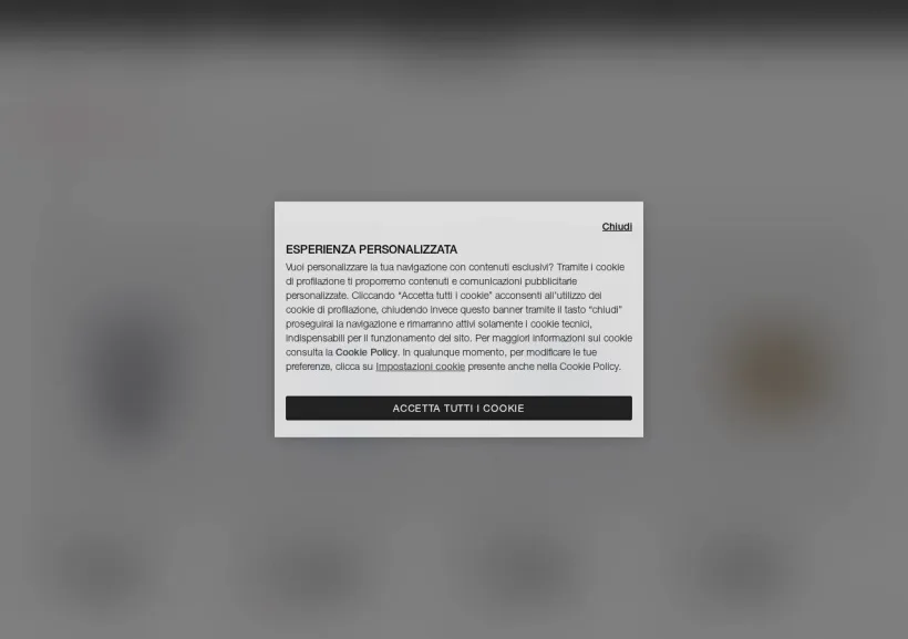 Schermata della pagina offerta di Calzedonia