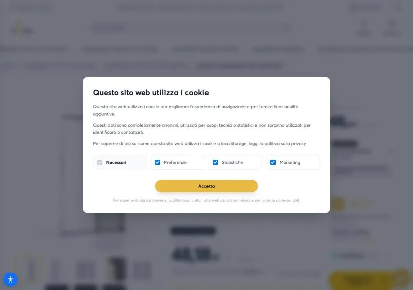Schermata della pagina offerta di NoFlyStore
