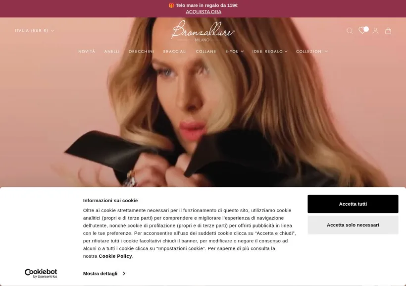 Schermata della pagina offerta di Bronzallure 