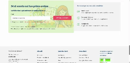 Sconto primo ordine