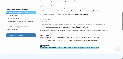 Politica di reso