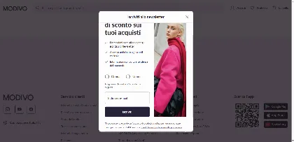 Sconto primo ordine