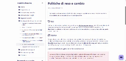 Politica di reso